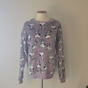Purple Graphic Women's Sweater